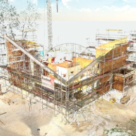 Skanowanie 3D obiektów budowlanych, infrastruktury przemysłowej i komunalnej.
